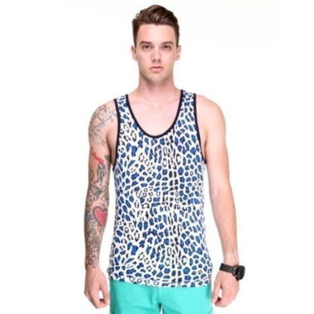 SHADES OF GREY by Micah Cohen CHEETAH Tank Leopard ( L )